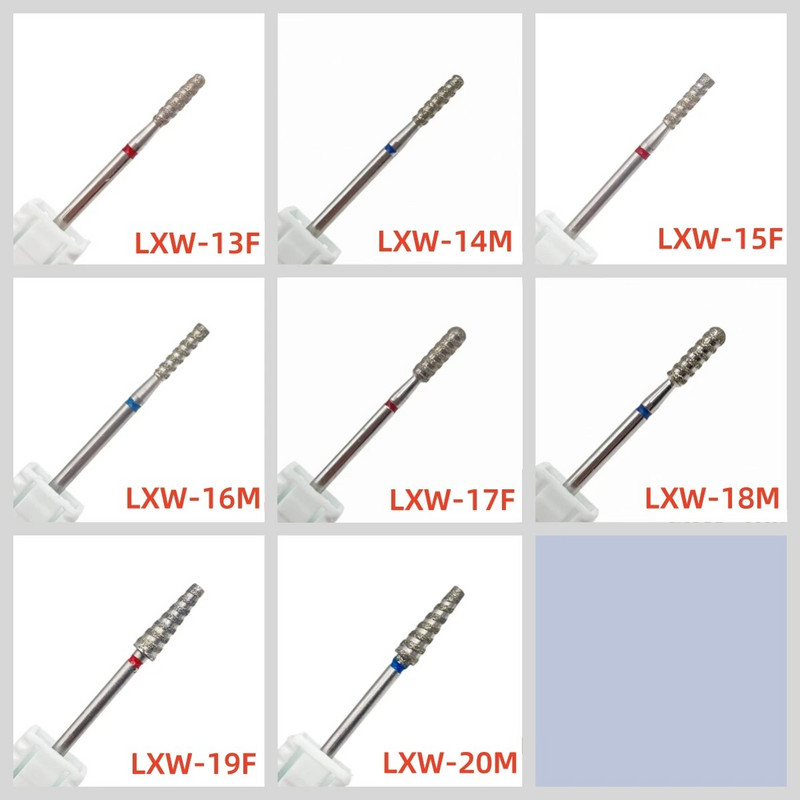 1 gab. Spirālveida nagu lakas urbis dimanta griešanas instrumentiem, frēzēm, atstarpju noņemšanai, pulēšanas mašīnu piederumiem