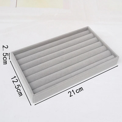 Pehmest sametist virnastatav ehtealuse ümbris Ehete näidiku hoiukarp Kaasaskantav sõrmus Kõrvarõngad Kaelakee Korraldaja karbi ehtehoidja