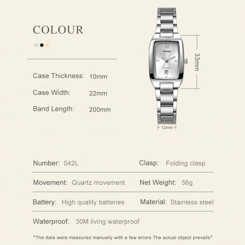 WWOOR uued naiste käekellad Elegantne rombpeegel, kvarts, naiste käekell roostevabast terasest veekindel mood kuupäevakell