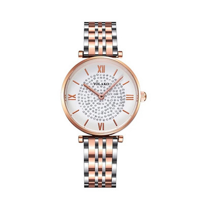 Moteriški laikrodžiai Populiariausias prabangus prekės ženklas 2021 m. madingi deimantiniai moteriški rankiniai laikrodžiai iš nerūdijančio plieno sidabro tinklinio apyrankės moteriškas kvarcinis laikrodis