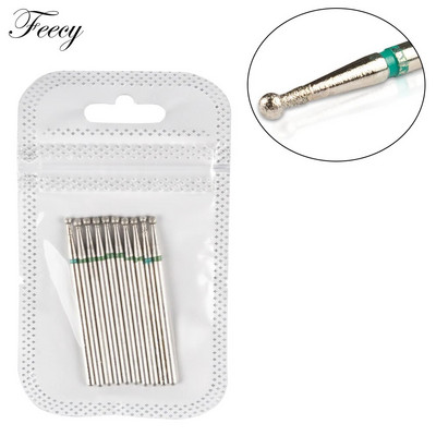 Frezė manikiūrui 10 vnt deimantiniai nagų grąžtai staklių frezos, skirtos gelinio lako nagų dildės buferiniam pedikiūrui pašalinti