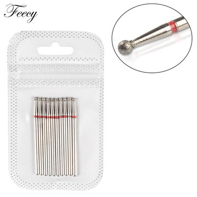 Frezė manikiūrui 10 vnt deimantiniai nagų grąžtai staklių frezos, skirtos gelinio lako nagų dildės buferiniam pedikiūrui pašalinti