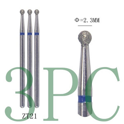3gab Dimanta frēzes manikīram Rotējošie nagu urbji elektriskie pedikīra iekārtas aprīkojums kutikulas noņemšanas instrumenti