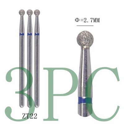 3gab Dimanta frēzes manikīram Rotējošie nagu urbji elektriskie pedikīra iekārtas aprīkojums kutikulas noņemšanas instrumenti