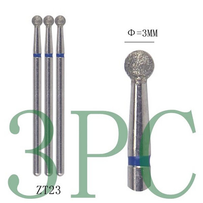 3gab Dimanta frēzes manikīram Rotējošie nagu urbji elektriskie pedikīra iekārtas aprīkojums kutikulas noņemšanas instrumenti