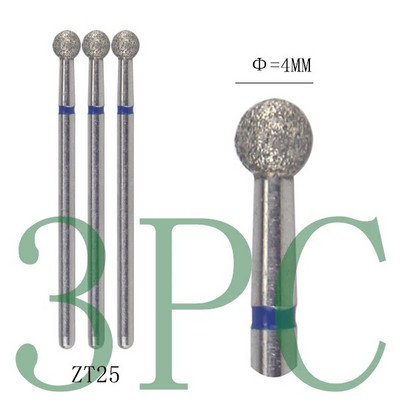 3gab Dimanta frēzes manikīram Rotējošie nagu urbji elektriskie pedikīra iekārtas aprīkojums kutikulas noņemšanas instrumenti