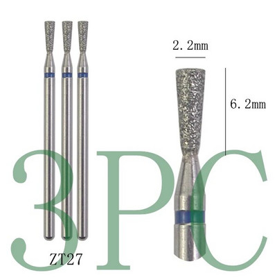 3gab Dimanta frēzes manikīram Rotējošie nagu urbji elektriskie pedikīra iekārtas aprīkojums kutikulas noņemšanas instrumenti