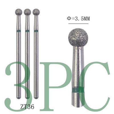 3gab Dimanta frēzes manikīram Rotējošie nagu urbji elektriskie pedikīra iekārtas aprīkojums kutikulas noņemšanas instrumenti