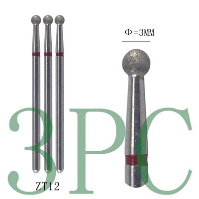 3gab Dimanta frēzes manikīram Rotējošie nagu urbji elektriskie pedikīra iekārtas aprīkojums kutikulas noņemšanas instrumenti