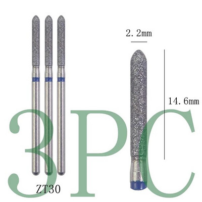 3gab Dimanta frēzes manikīram Rotējošie nagu urbji elektriskie pedikīra iekārtas aprīkojums kutikulas noņemšanas instrumenti