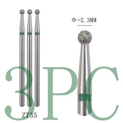 3gab Dimanta frēzes manikīram Rotējošie nagu urbji elektriskie pedikīra iekārtas aprīkojums kutikulas noņemšanas instrumenti