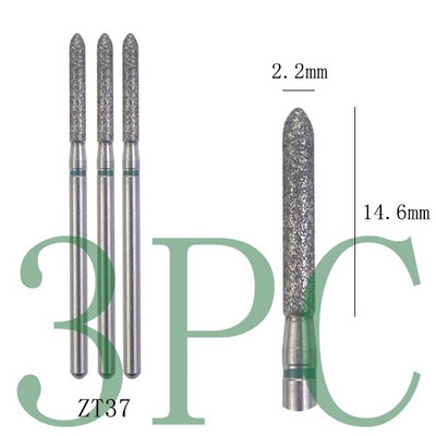 3gab Dimanta frēzes manikīram Rotējošie nagu urbji elektriskie pedikīra iekārtas aprīkojums kutikulas noņemšanas instrumenti