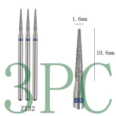 3gab Dimanta frēzes manikīram Rotējošie nagu urbji elektriskie pedikīra iekārtas aprīkojums kutikulas noņemšanas instrumenti