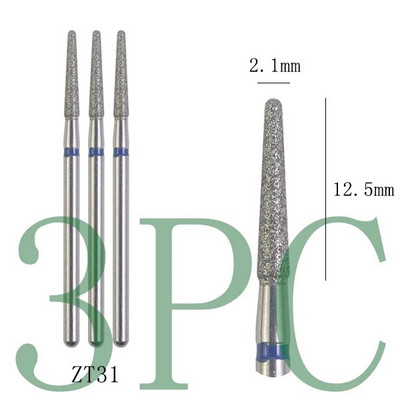 3gab Dimanta frēzes manikīram Rotējošie nagu urbji elektriskie pedikīra iekārtas aprīkojums kutikulas noņemšanas instrumenti