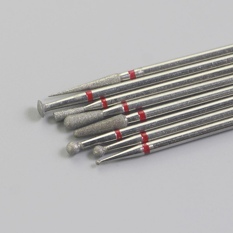 3gab Dimanta frēzes manikīram Rotējošie nagu urbji elektriskie pedikīra iekārtas aprīkojums kutikulas noņemšanas instrumenti