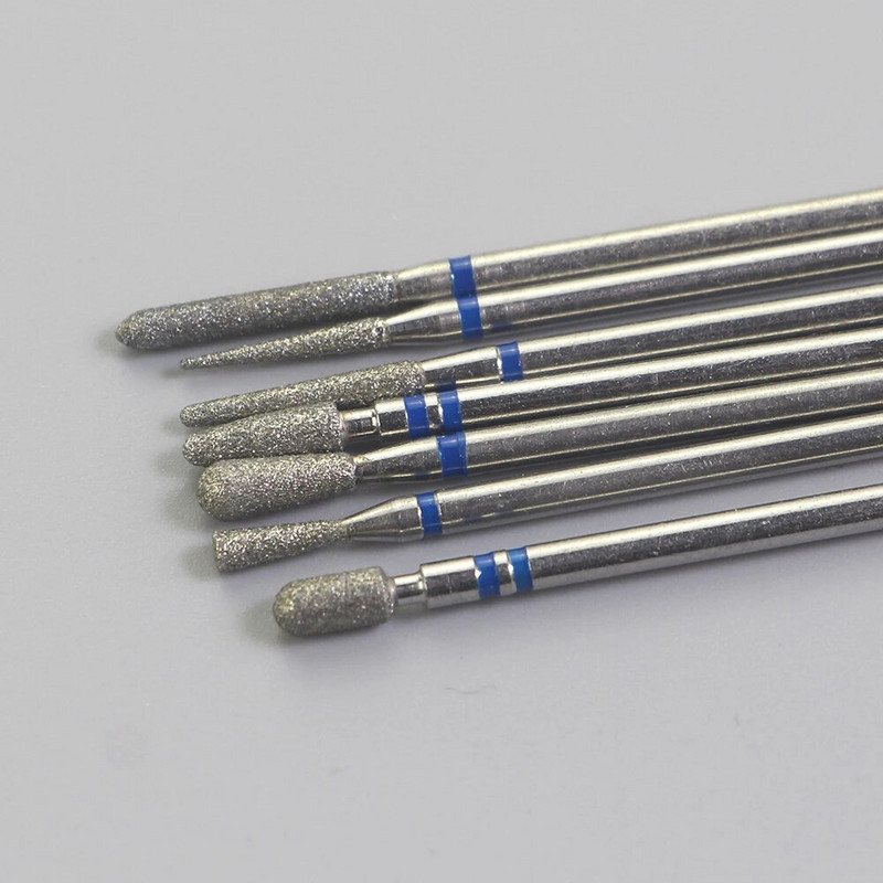 3gab Dimanta frēzes manikīram Rotējošie nagu urbji elektriskie pedikīra iekārtas aprīkojums kutikulas noņemšanas instrumenti