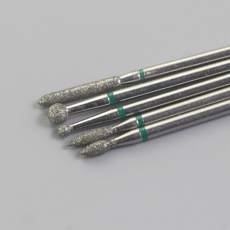 3gab Dimanta frēzes manikīram Rotējošie nagu urbji elektriskie pedikīra iekārtas aprīkojums kutikulas noņemšanas instrumenti