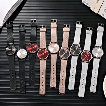 Πολυτελές ρολόι από ανοξείδωτο ατσάλι για γυναίκες Ρολόγια χαλαζία με πλέγμα διαμαντιών με λουράκι γυναικεία casual ψηφιακά ρολόγια χειρός Montre Femme 2023