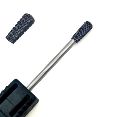 HYTOOS Black Cotaing Bits za nokte 3/32 Tungsten Carbide Glodalo za nokte Glodalo za manikuru Dodaci za bušilice Alati za nokte