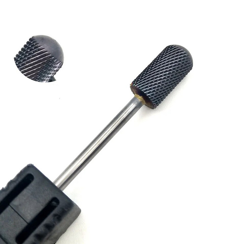 HYTOOS Black Cotaing Bits za nokte 3/32 Tungsten Carbide Glodalo za nokte Glodalo za manikuru Dodaci za bušilice Alati za nokte