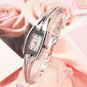 Τα νεότερα γυναικεία ρολόγια χειρός βραχιόλια μόδας από ανοξείδωτο ατσάλι Γυναικεία ρολόγια Quartz Γυναικείο ρολόι Reloj Mujer