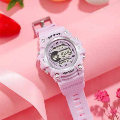 Moodne naiste LED-digikuupäevaline sõjaväe spordikell Kummist kvartskell, veekindel 2023. aasta meeste elektrooniline spordikell