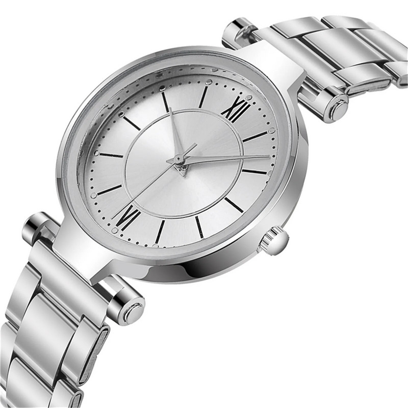 Casual naiste kvartsist roostevabast terasest rihmaga käekell Analoog randmekell часы женские наручные montre femme relojes para mujer