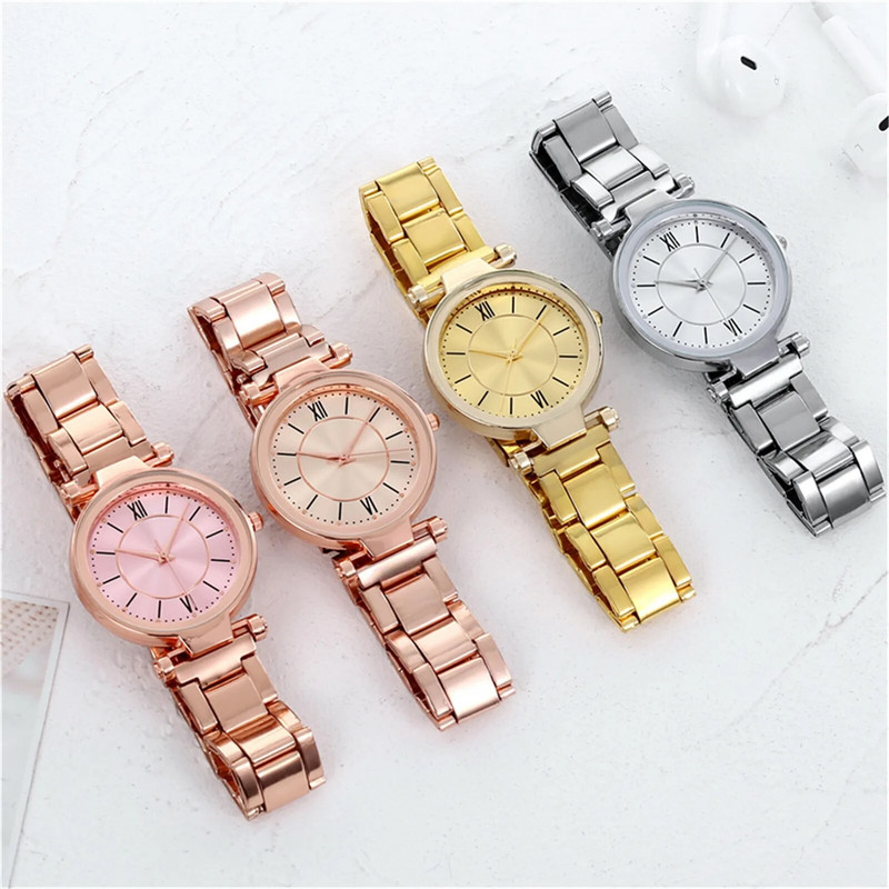 Casual naiste kvartsist roostevabast terasest rihmaga käekell Analoog randmekell часы женские наручные montre femme relojes para mujer