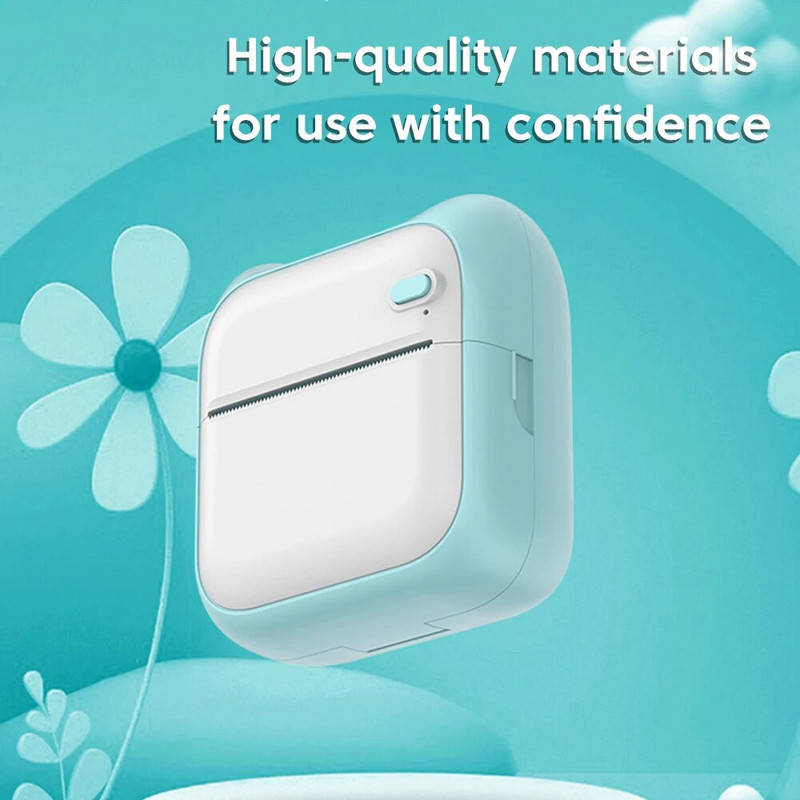 Jauks pārnēsājams printeris termiskā drukāšana 53 mm uzlīme bezvadu tintes mini kabatas printeris Pašlīmējošs uzlīmju printeris dāvana