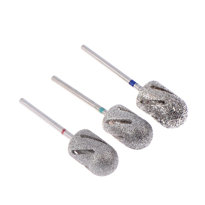 3 suuruses maniküüri ja pediküüri puur treipingi küünepuuriotsakud jalahooldusvahendi jaoks Callus Clean küünenaha küünte tarvikud ja tööriistad