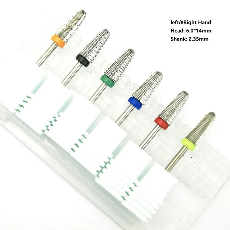 Uus! 5in1 kitsenevad ohutuskarbiidist naelte puurid koos lõiketrellidega karbiidfreeslõikuri maniküür eemaldage geelküünte tarvikud