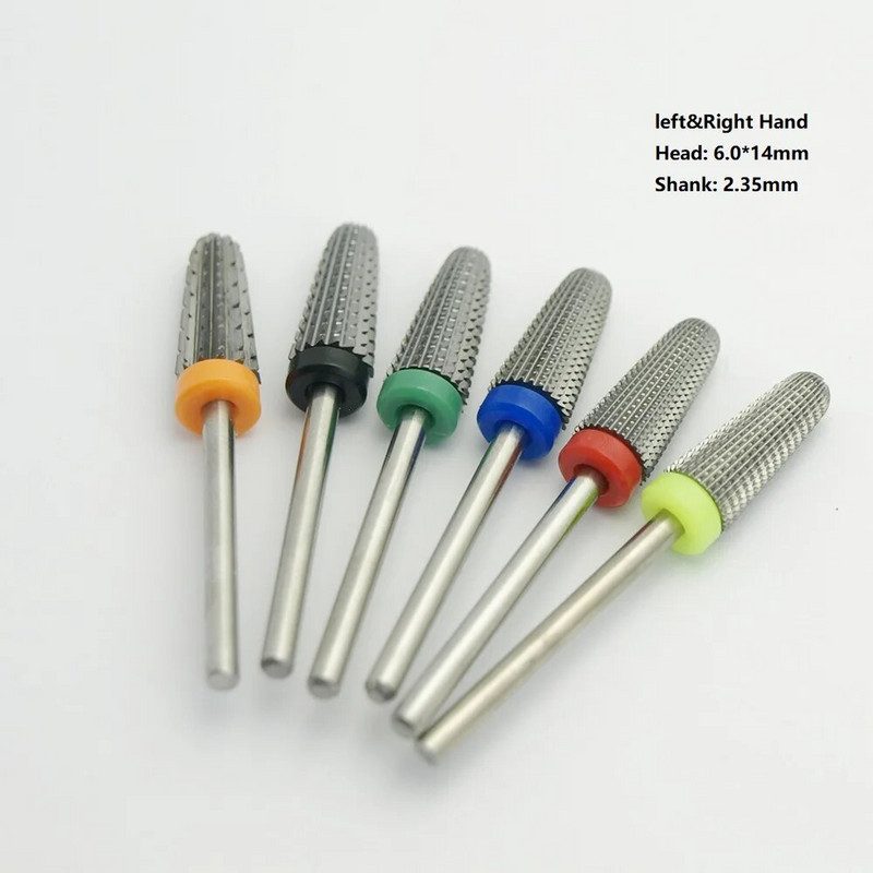 Uus! 5in1 kitsenevad ohutuskarbiidist naelte puurid koos lõiketrellidega karbiidfreeslõikuri maniküür eemaldage geelküünte tarvikud