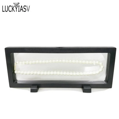 Μαύρο Λευκό Πλαστικό Κρεμαστό Κρεμαστό Βιτρίνα Σκουλαρίκι Κέρμα Πολύτιμοι λίθοι Δαχτυλίδι Κοσμήματα Αποθήκευση για κατοικίδια Βάση βάσης μεμβράνης Κουτί 7*7*2cm