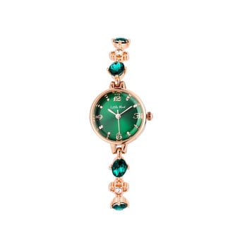 Дамски модни кварцови малки зелени часовници Прост и водоустойчив дамски часовник с гривна Дамски ръчен часовник от нефрит