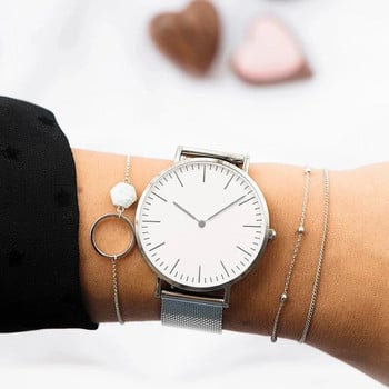 Луксозен часовник от розово злато Дамски часовници с гривна Топ марка Дамски ежедневни кварцови часовници Стоманен дамски ръчен часовник Montre Femme Relogio