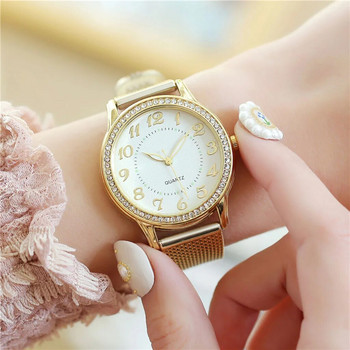 Модни дамски часовници Дамски часовник Сребърен циферблат със сърце Силиконов мрежест колан Ръчни часовници Reloj Mujer Montre Femme Дамски часовник 2022 г.