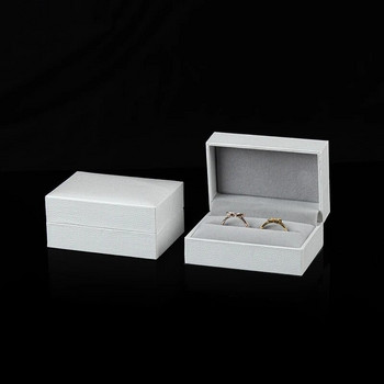 Търговия на едро Пръстен Обеци Кутия за опаковане на бижута за бизнес Превъзходен подарък Колие Шипове за уши Гривна Гривна Кутия за съхранение Бяла