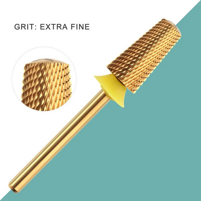 HYTOOS Titanium Safety Koonused küünepuuriotsakud 3/32 karbiidist sileda pealispinnaga maniküüriotsak, eemaldage geelpuuride tarvikud tööriistade tarnija