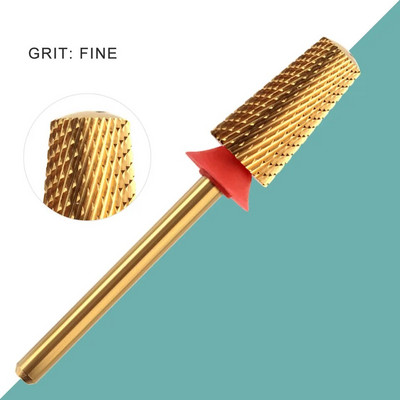 HYTOOS Titanium Safety Koonused küünepuuriotsakud 3/32 karbiidist sileda pealispinnaga maniküüriotsak, eemaldage geelpuuride tarvikud tööriistade tarnija