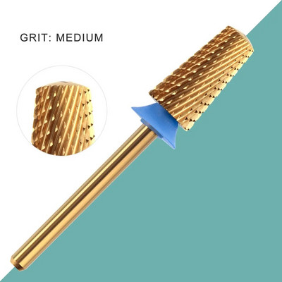 HYTOOS Titanium Safety Koonused küünepuuriotsakud 3/32 karbiidist sileda pealispinnaga maniküüriotsak, eemaldage geelpuuride tarvikud tööriistade tarnija