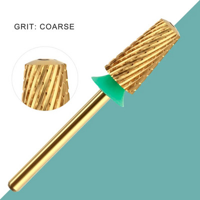 HYTOOS Titanium Safety Koonused küünepuuriotsakud 3/32 karbiidist sileda pealispinnaga maniküüriotsak, eemaldage geelpuuride tarvikud tööriistade tarnija