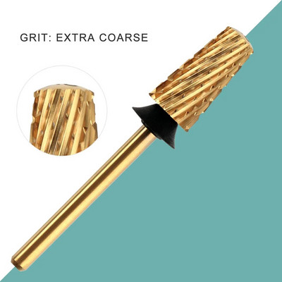 HYTOOS Titanium Safety Koonused küünepuuriotsakud 3/32 karbiidist sileda pealispinnaga maniküüriotsak, eemaldage geelpuuride tarvikud tööriistade tarnija