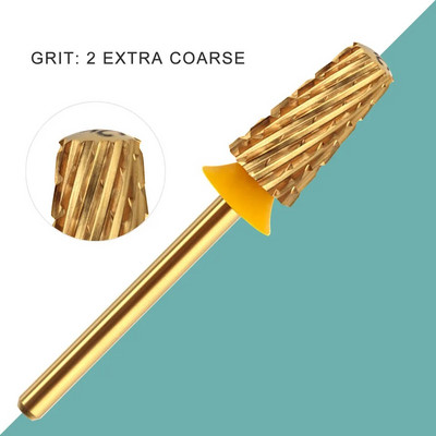 HYTOOS Titanium Safety Koonused küünepuuriotsakud 3/32 karbiidist sileda pealispinnaga maniküüriotsak, eemaldage geelpuuride tarvikud tööriistade tarnija