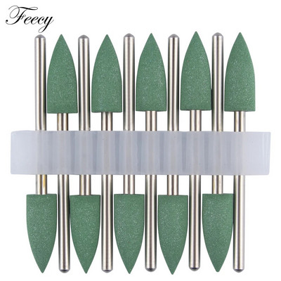 Lõikur maniküüri jaoks Kummi silikoon keraamiline freesimine küünekunsti lõikur poleerimispuhverviilid elektrimasina puur