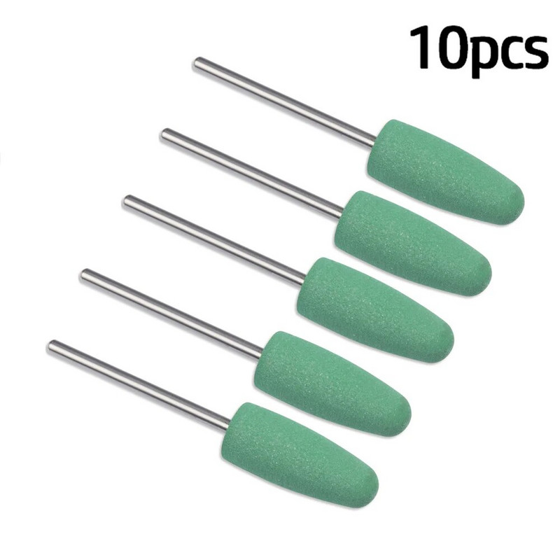 Lõikur maniküüri jaoks Kummi silikoon keraamiline freesimine küünekunsti lõikur poleerimispuhverviilid elektrimasina puur