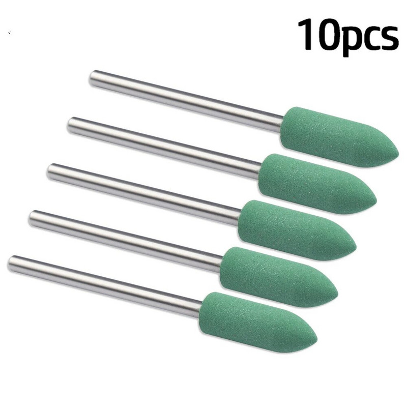 Lõikur maniküüri jaoks Kummi silikoon keraamiline freesimine küünekunsti lõikur poleerimispuhverviilid elektrimasina puur