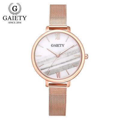Gaiety Luxury 2 TK komplekt Kell Naiste Rose Gold Water Drill Käevõru Kell Ehted Naistele Vabaaja kvartsist käekellad