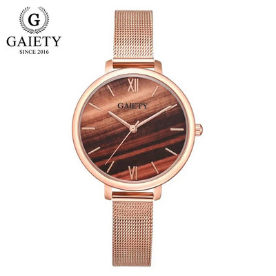 Gaiety Luxury 2 TK komplekt Kell Naiste Rose Gold Water Drill Käevõru Kell Ehted Naistele Vabaaja kvartsist käekellad