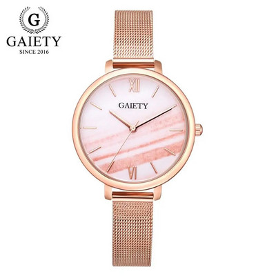 Gaiety Luxury 2 TK komplekt Kell Naiste Rose Gold Water Drill Käevõru Kell Ehted Naistele Vabaaja kvartsist käekellad