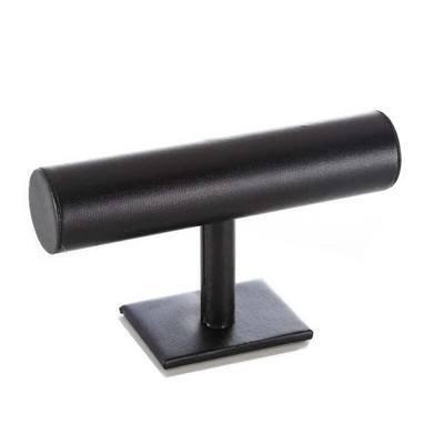 Μαύρο βελούδινο βραχιόλι με αλυσίδα Ρολόι T-Bar Rack Κοσμήματα σκληρή βάση οθόνης Βάση κοσμημάτων Organizer σκληρή βάση οθόνης